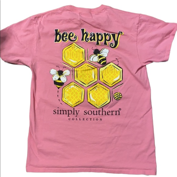 Simply Southern Tops - SIMPLY SOUTHERN Bee Happy graphic T-shirt